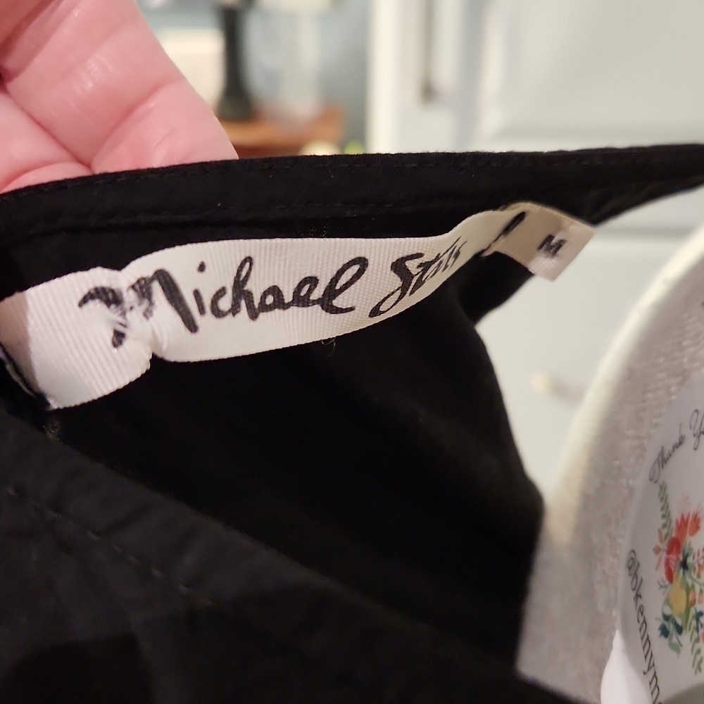 Michael Stars black sleeveless key hole basic tank top - Picture 5 of 5